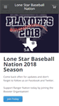 Mobile Screenshot of lonestarbaseballnation.com