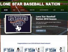 Tablet Screenshot of lonestarbaseballnation.com